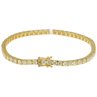 18ct yellow gold tennis bracelet