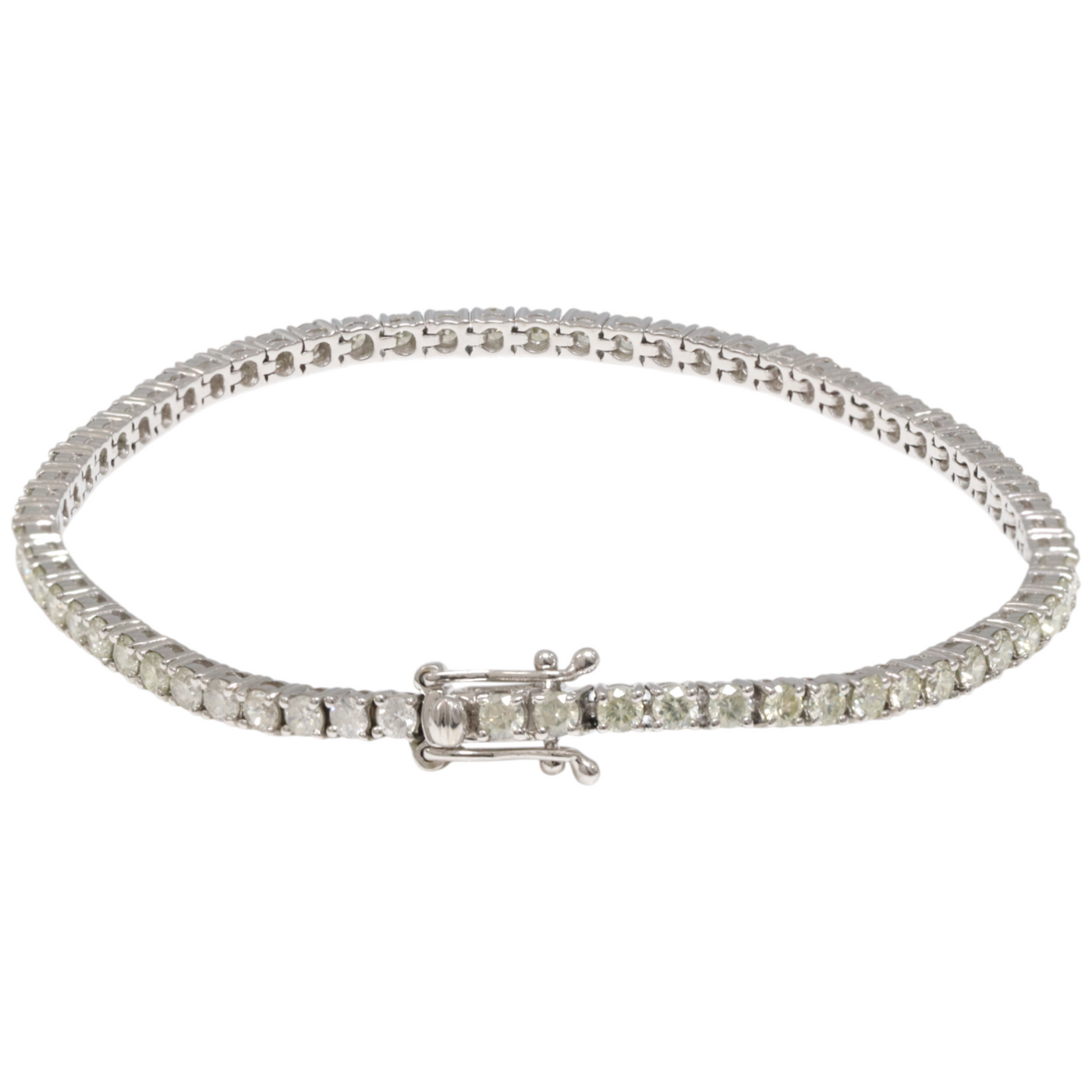 14ct white gold tennis bracelet