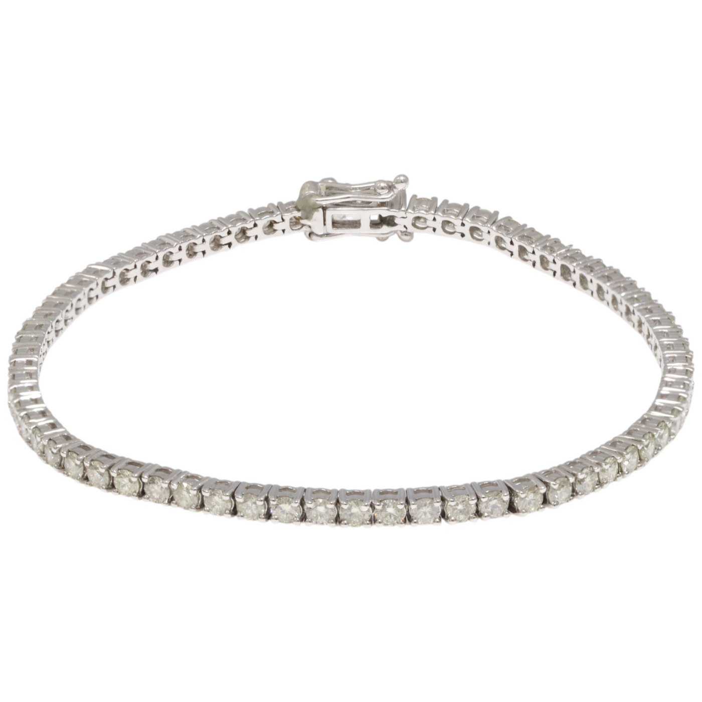 14ct white gold tennis bracelet