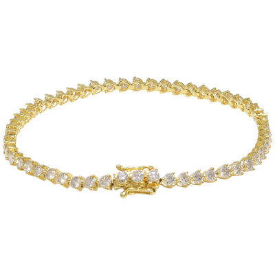 18ct yellow gold tennis bracelet
