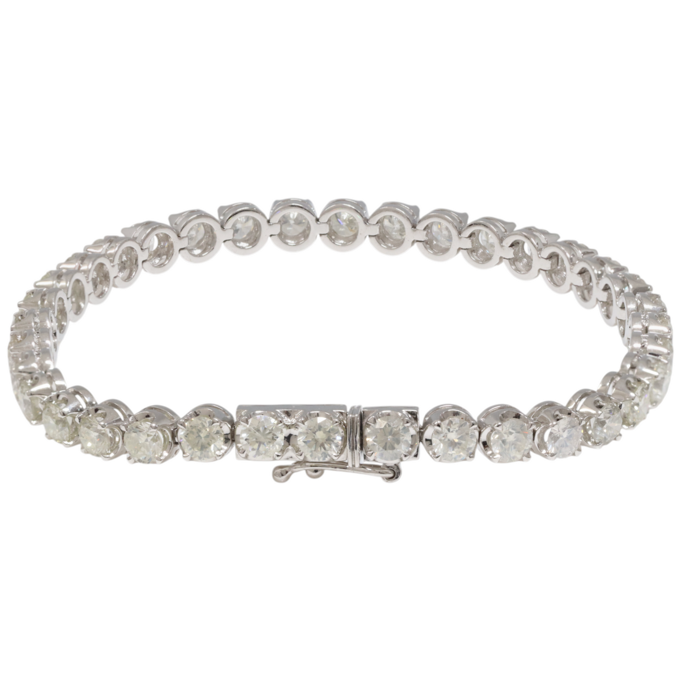 18ct white gold tennis bracelet