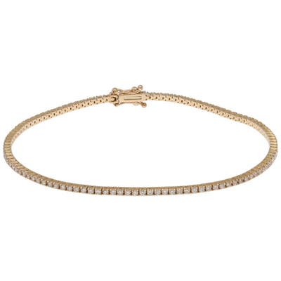 18ct rose gold tennis bracelet