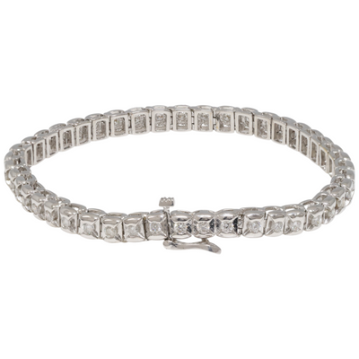 18ct white gold diamond bracelet