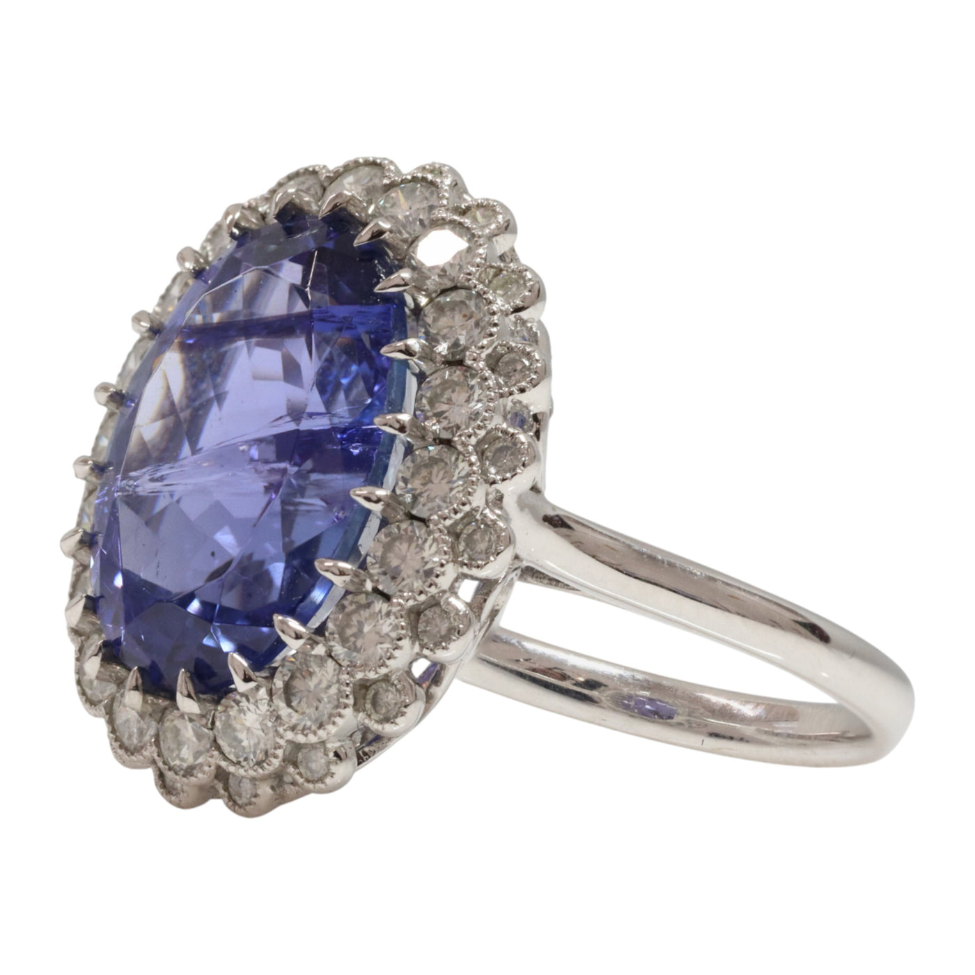 Tanzanite and diamond dress ring