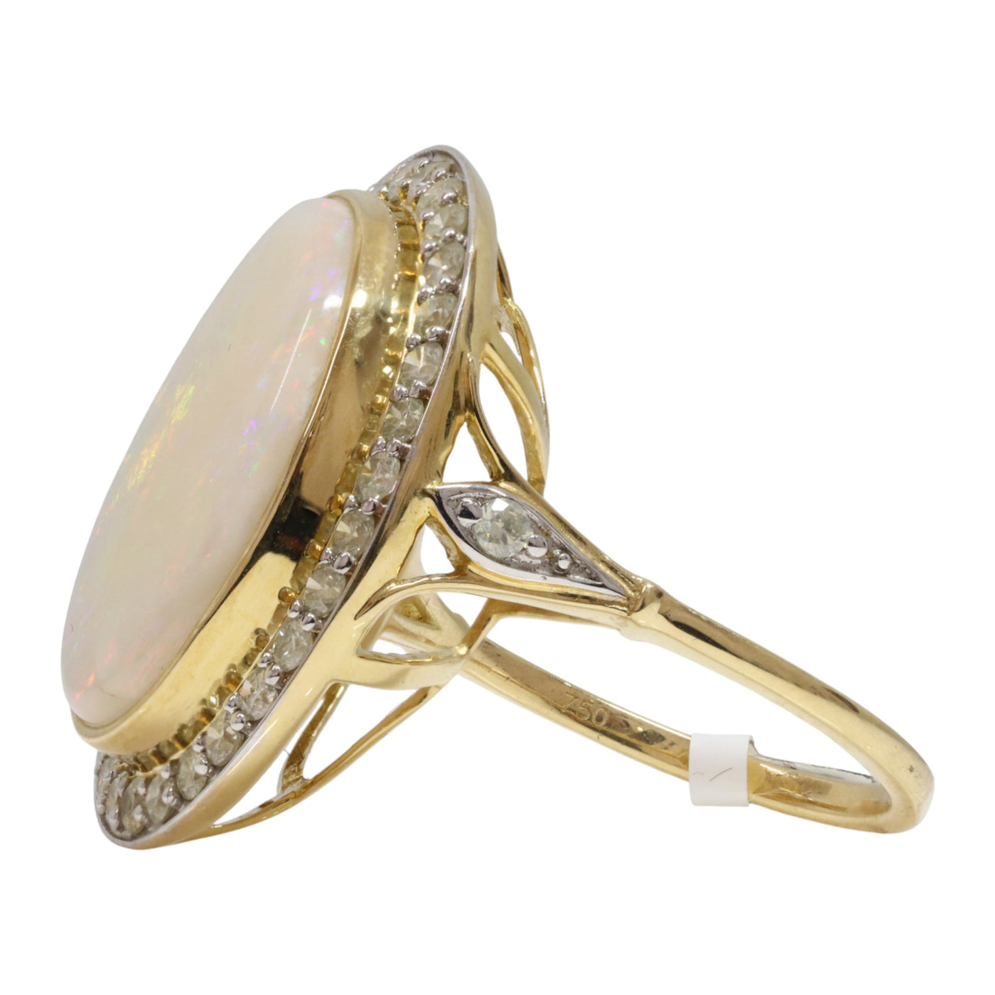 OPAL AND DIAMOND DRESS RING