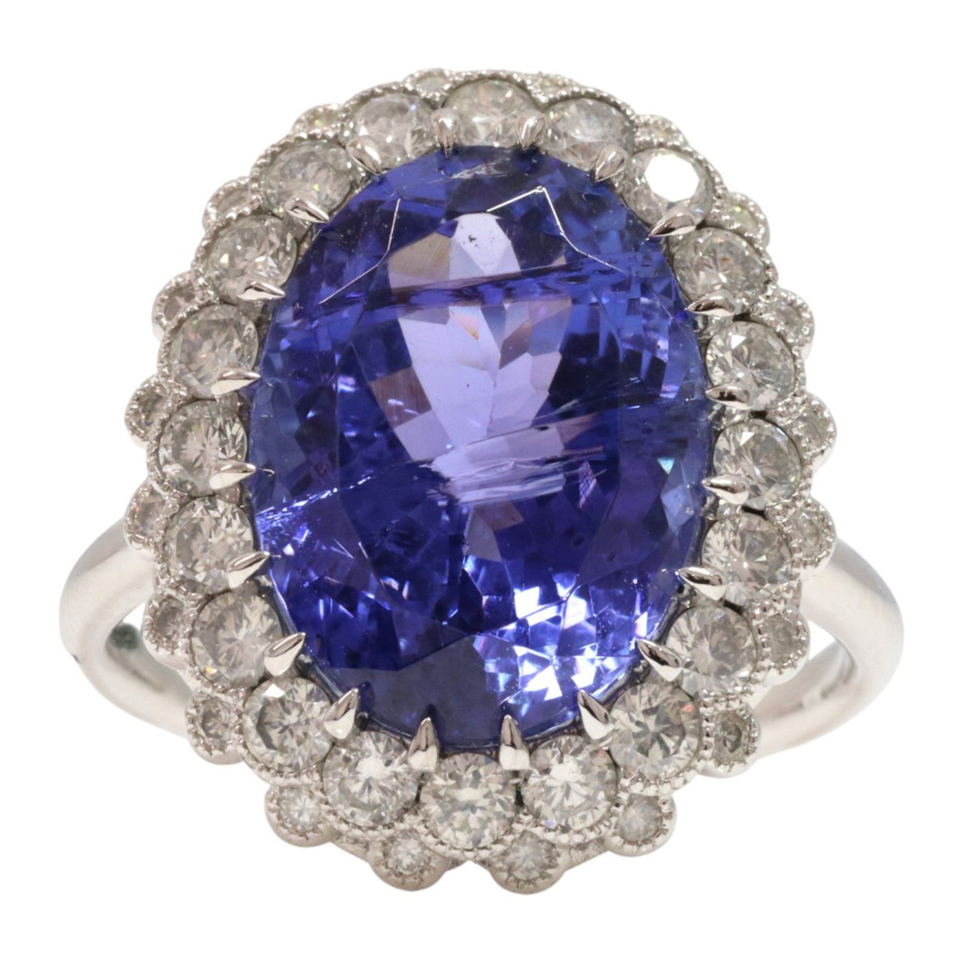 Tanzanite and diamond dress ring