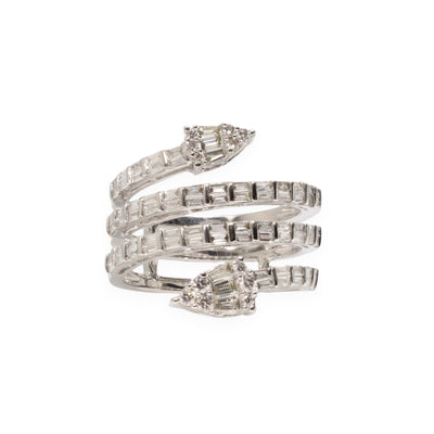 Spiral Diamond Ring