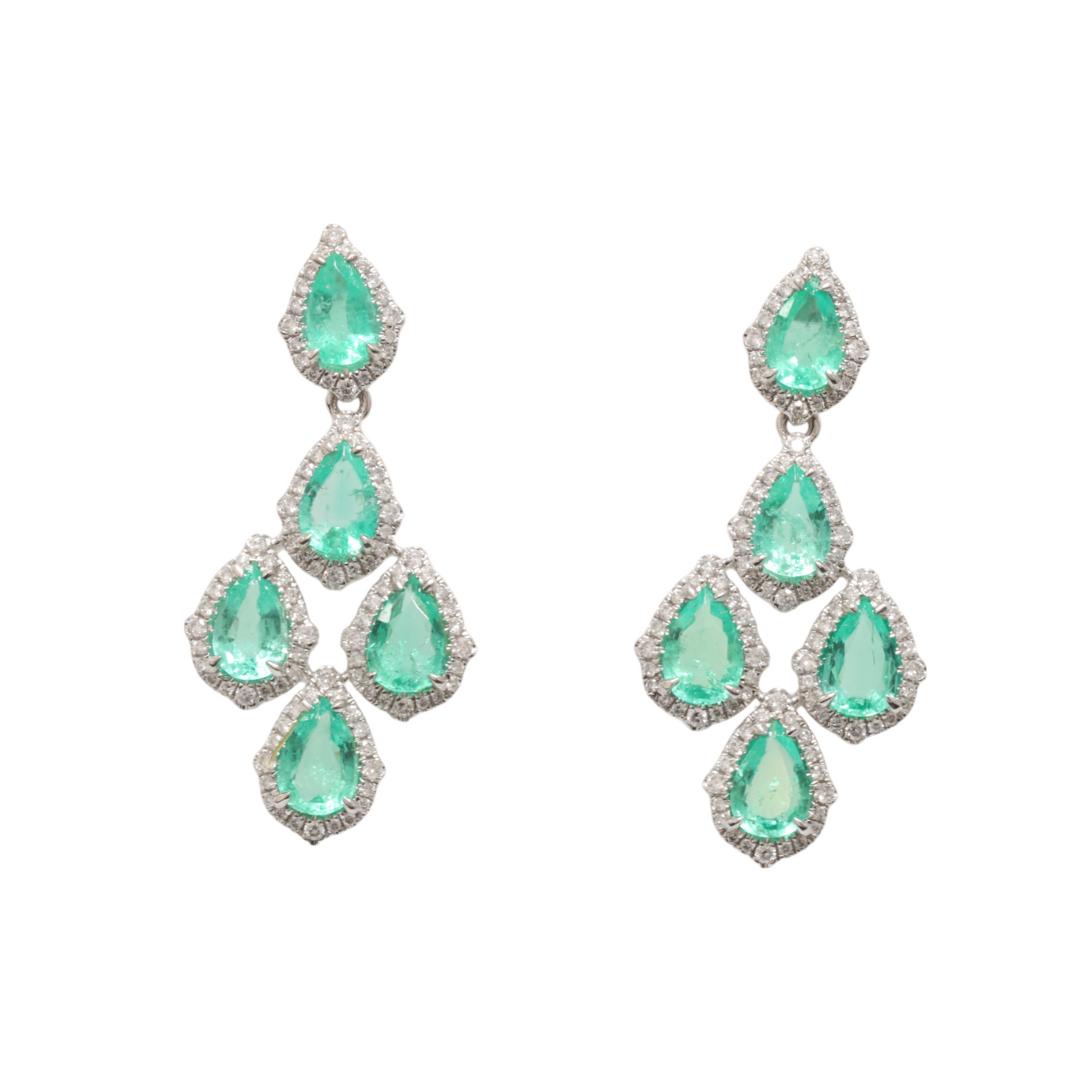 Emerald & Diamond Earrings