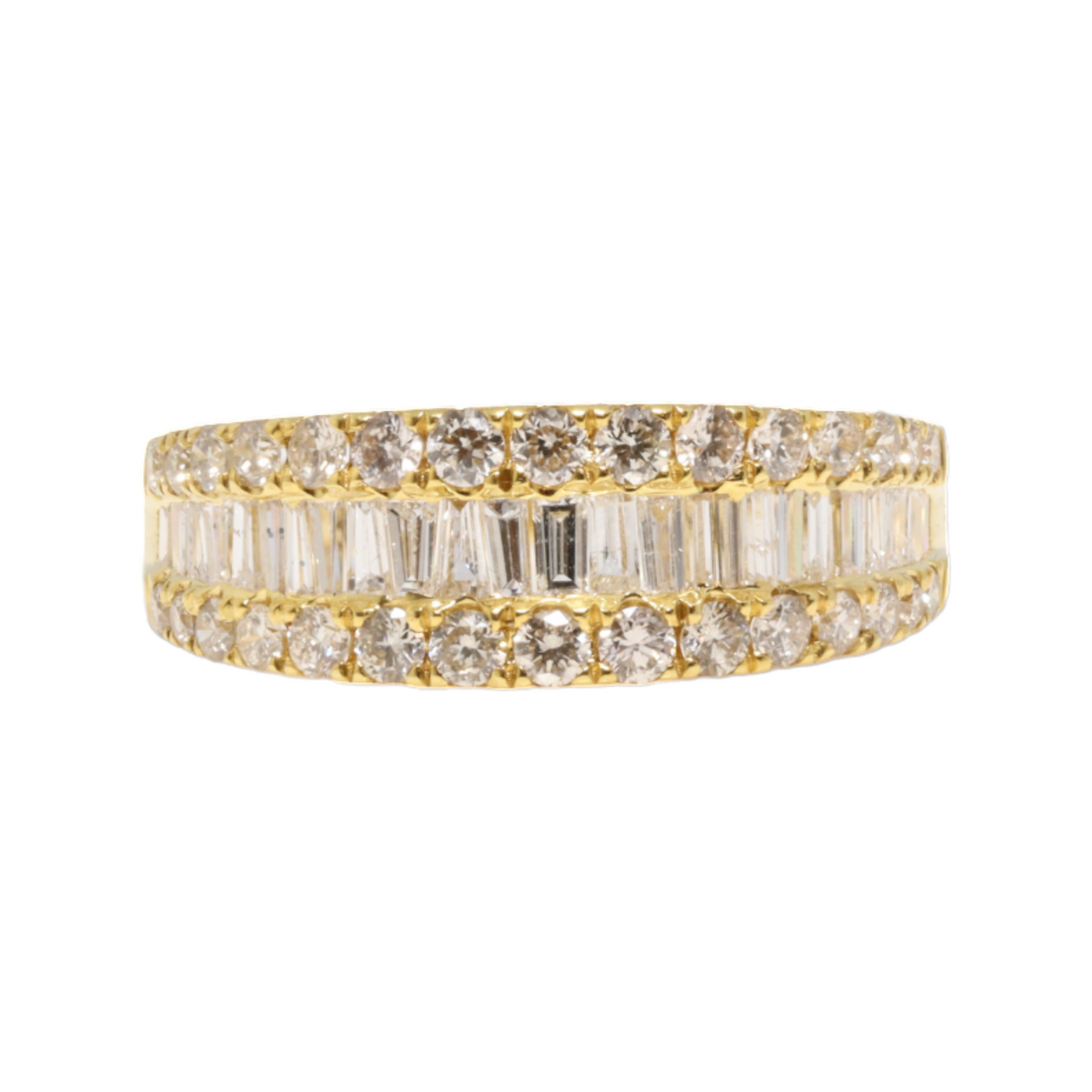 18K YELLOW GOLD DIAMOND RING