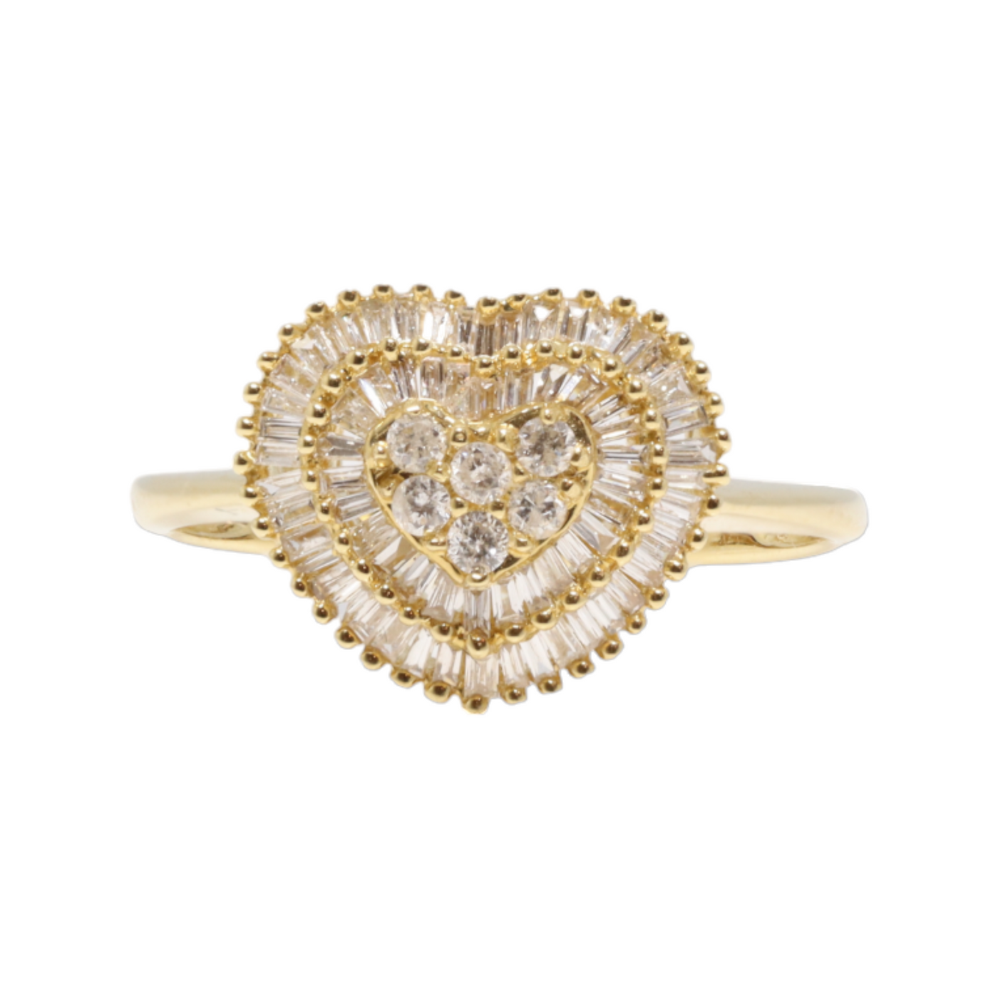 “LOVE” 18KT YELLOW GOLD DIAMOND RING