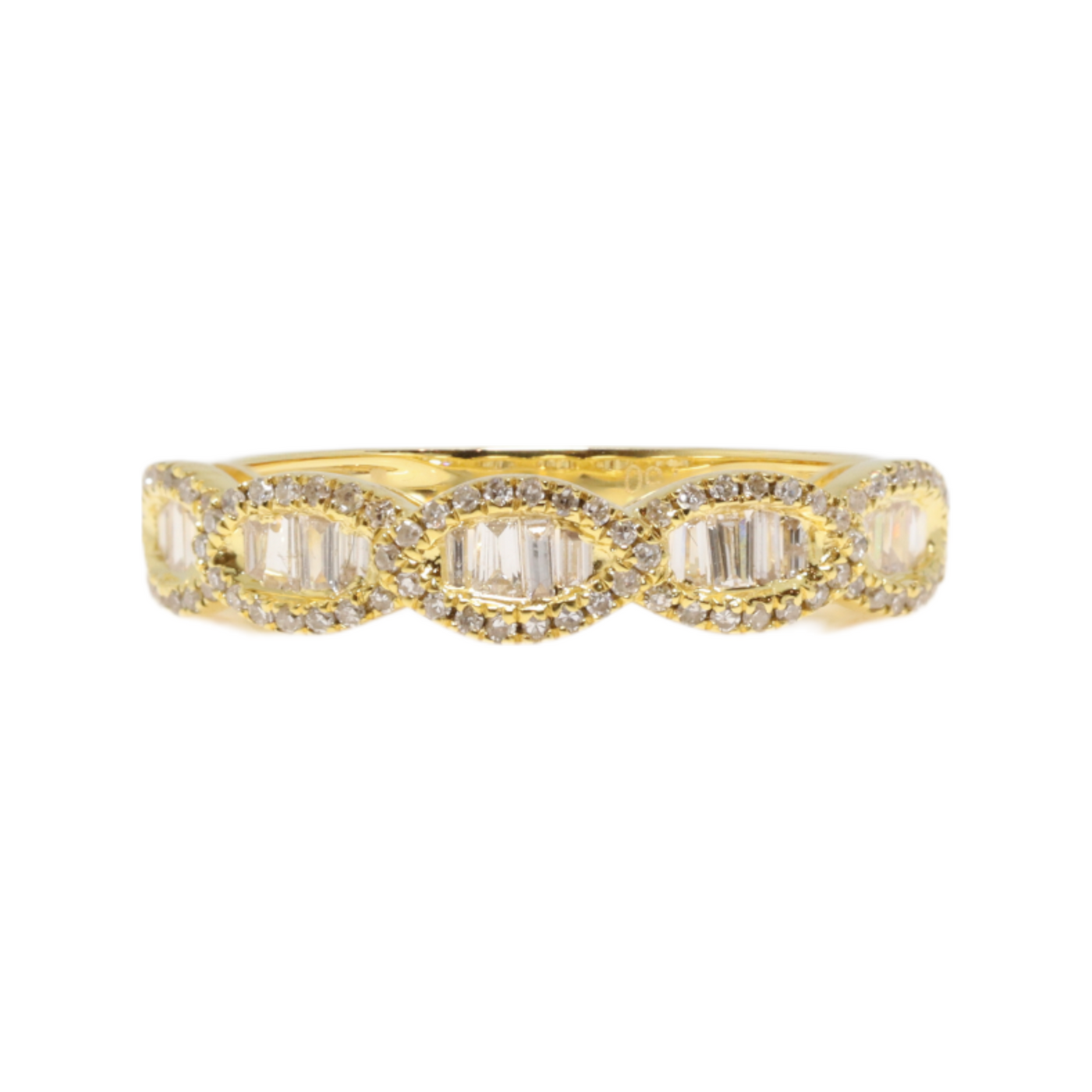 18k YELLOW GOLD DIAMOND RING