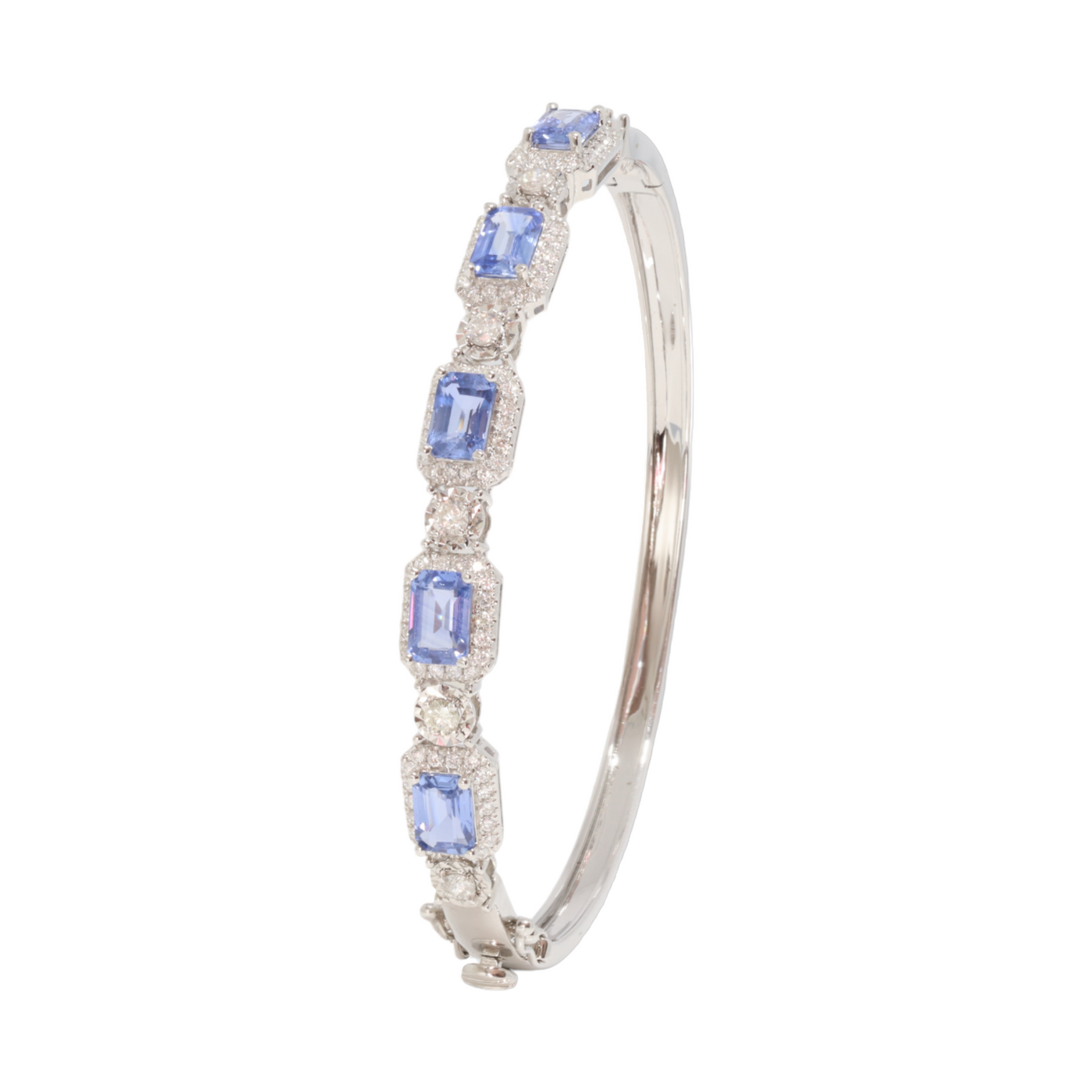 Sapphire and Diamond Bangle