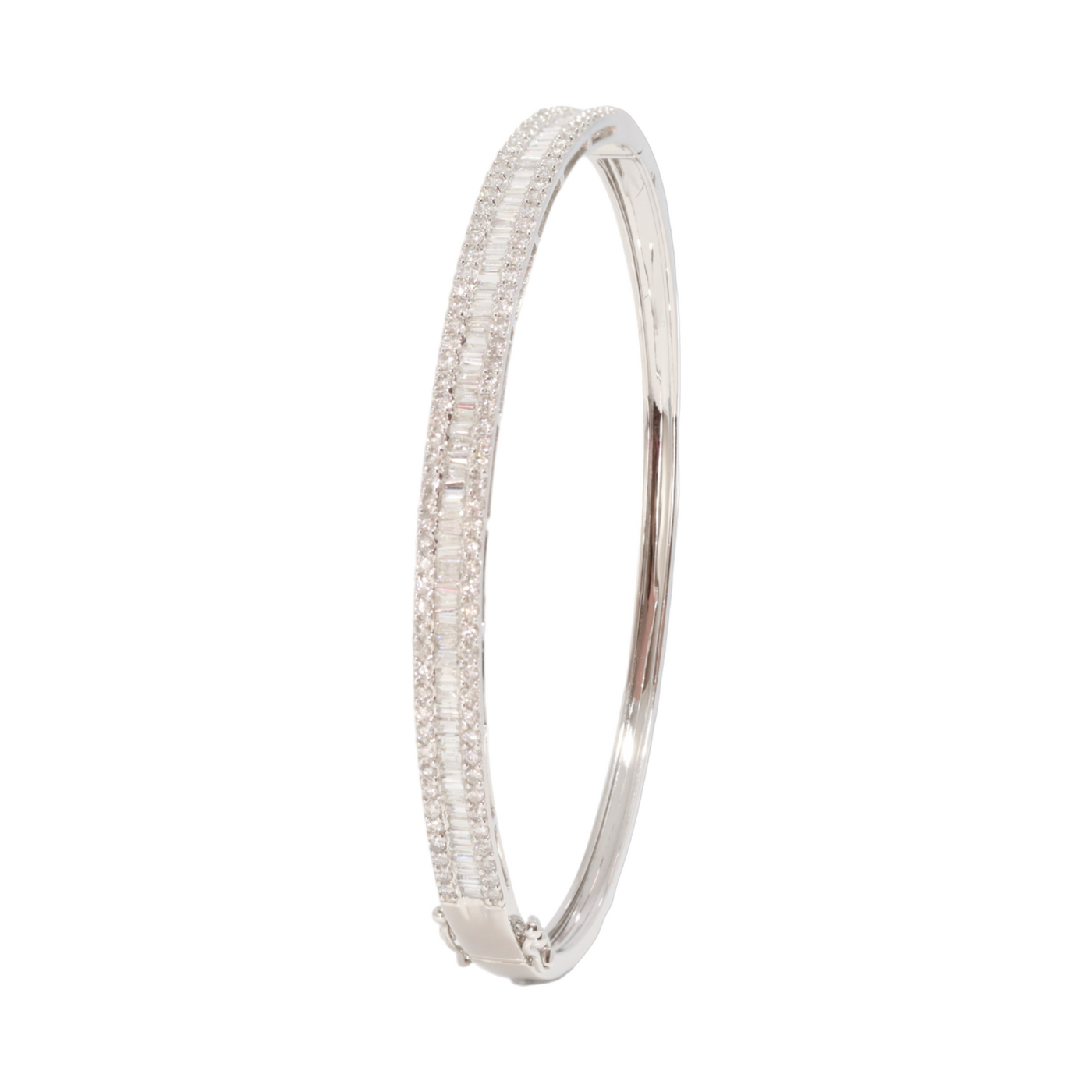 Baguette Diamond Bangle