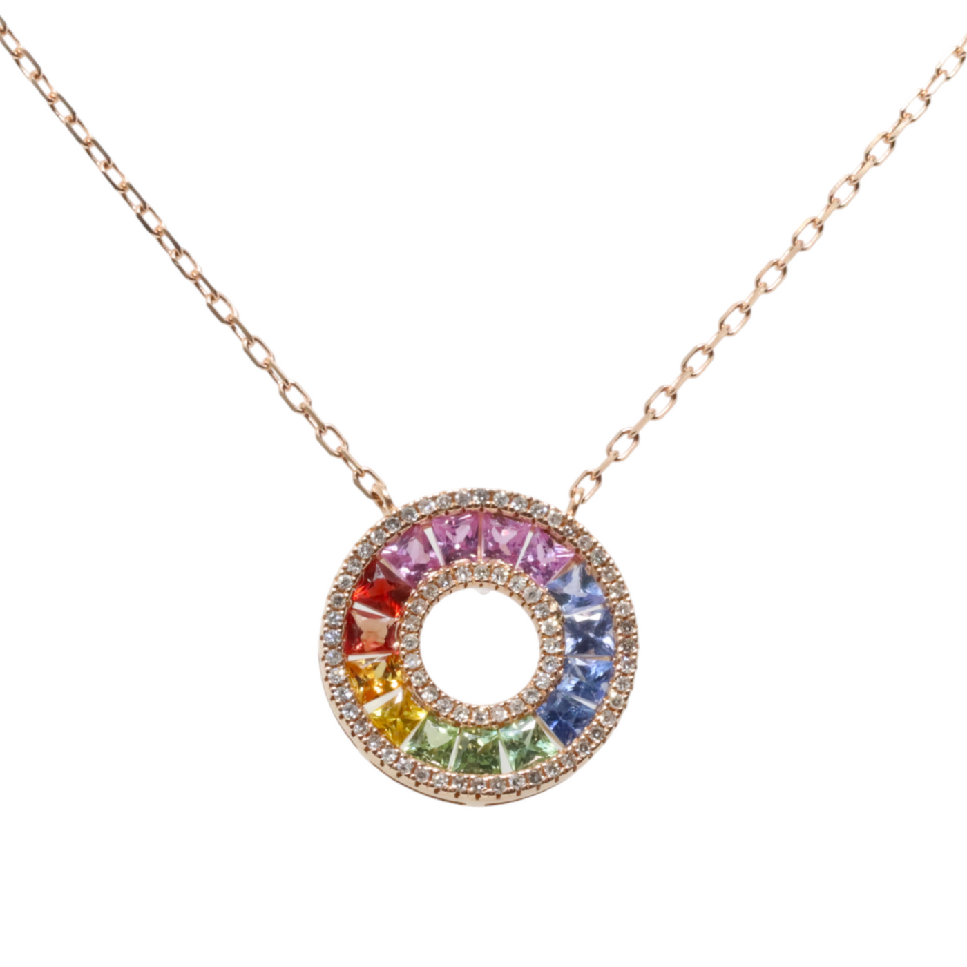 Rainbow Sapphire Pendant