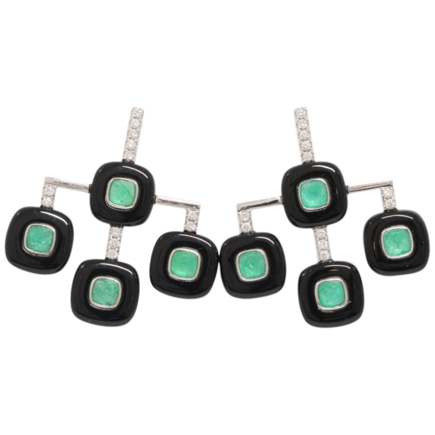 Sugarloaf Emerald & Diamond Earrings