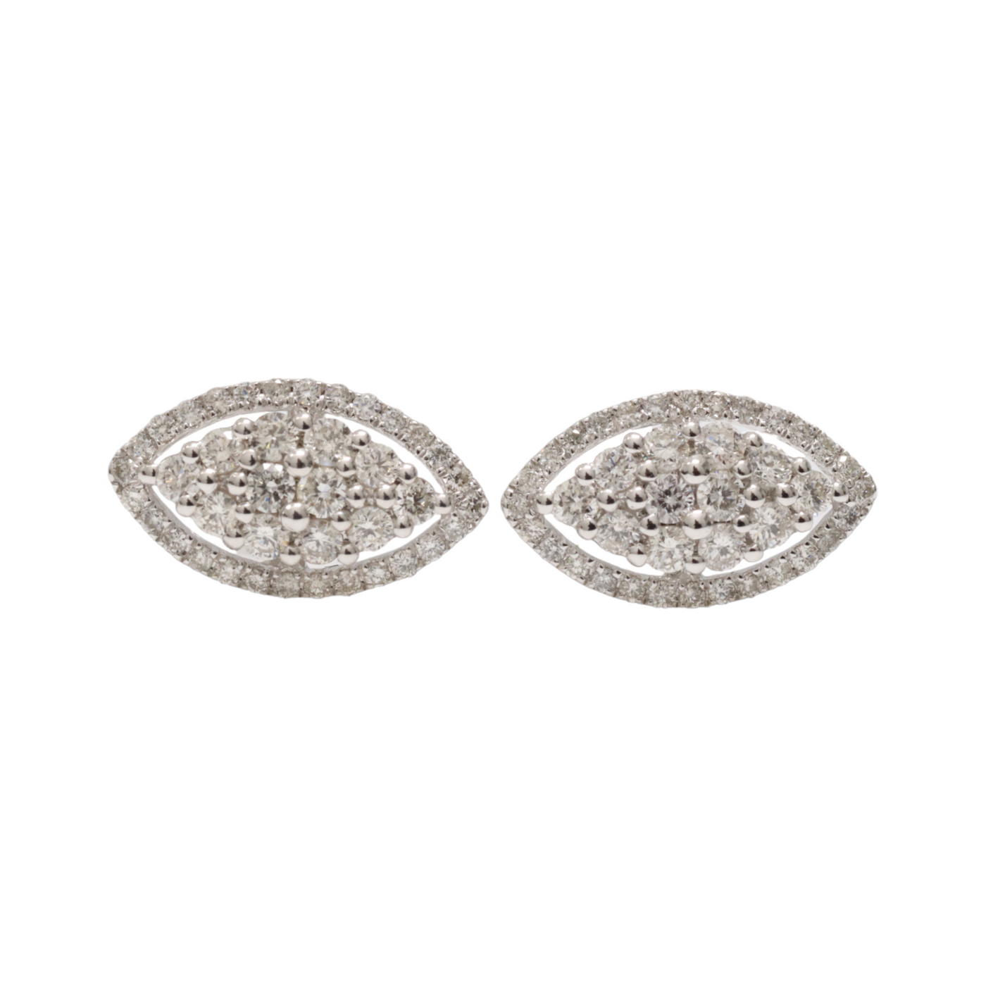 Oval Diamond Earrings