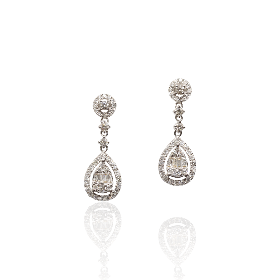 Diamond Drop Earrings