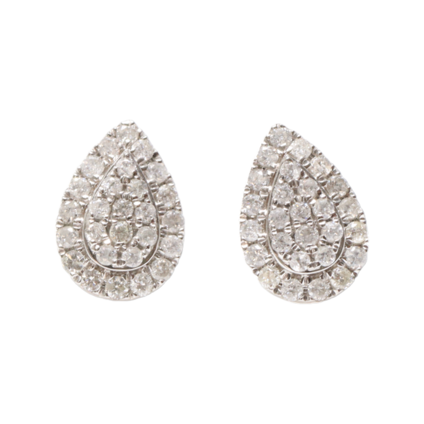 Tear Drop Diamond Earrings