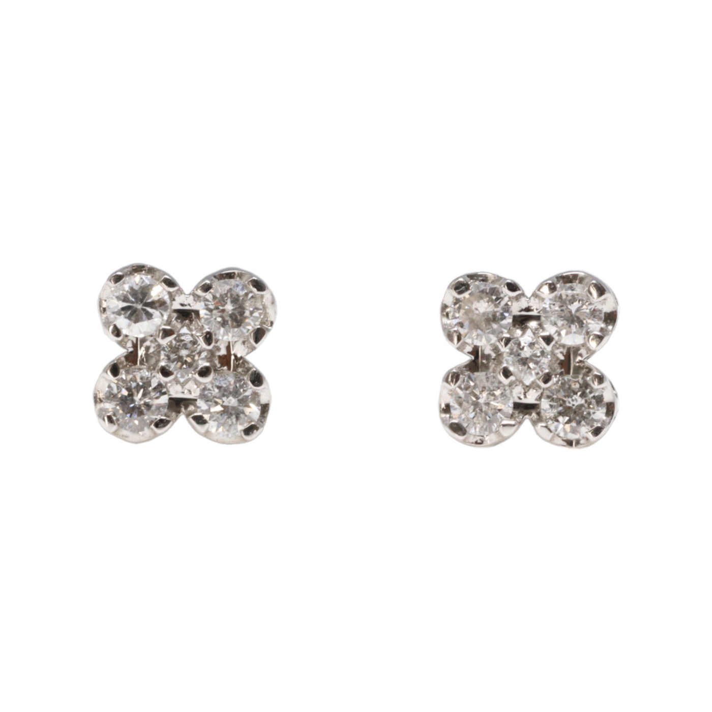 4 Leaf Diamond Earrings