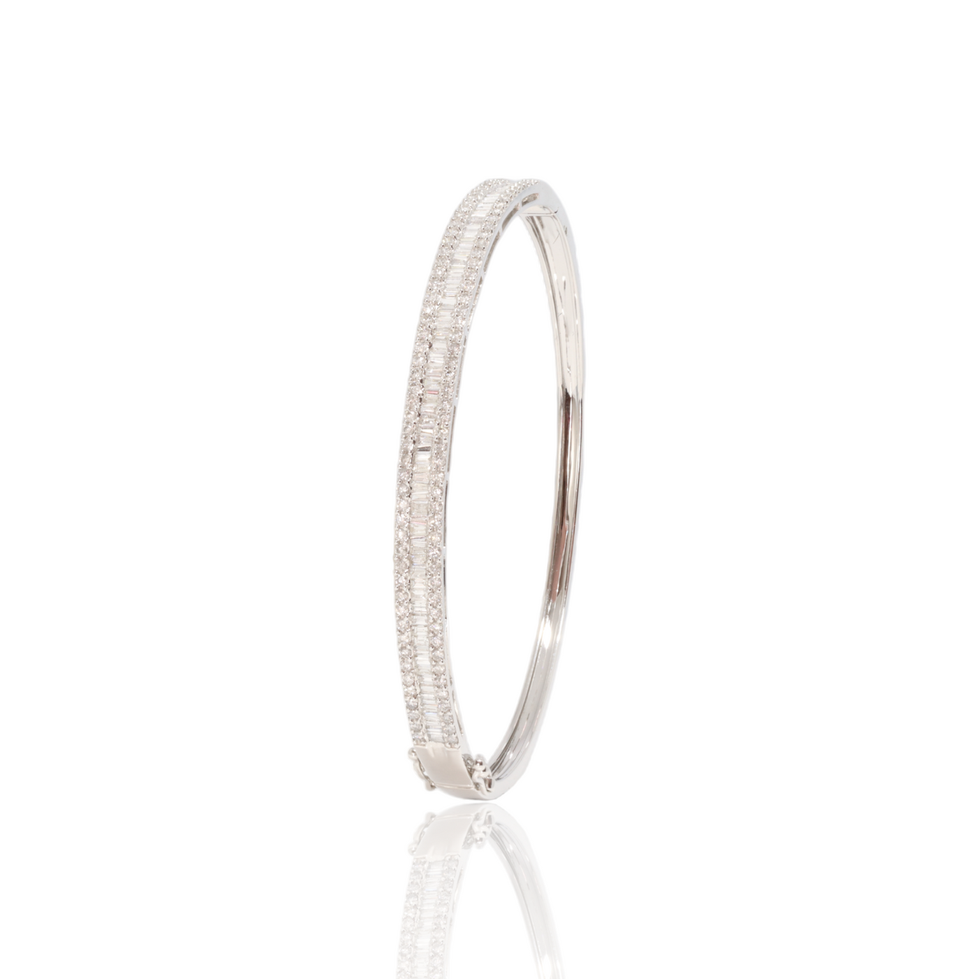 Baguette Diamond Bangle