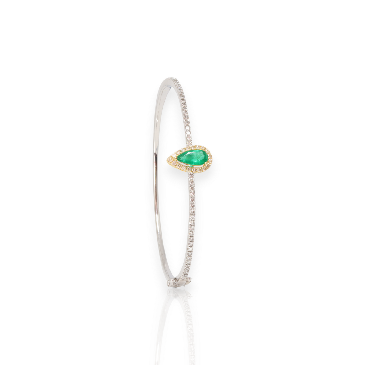 Emerald and Diamond Bangle