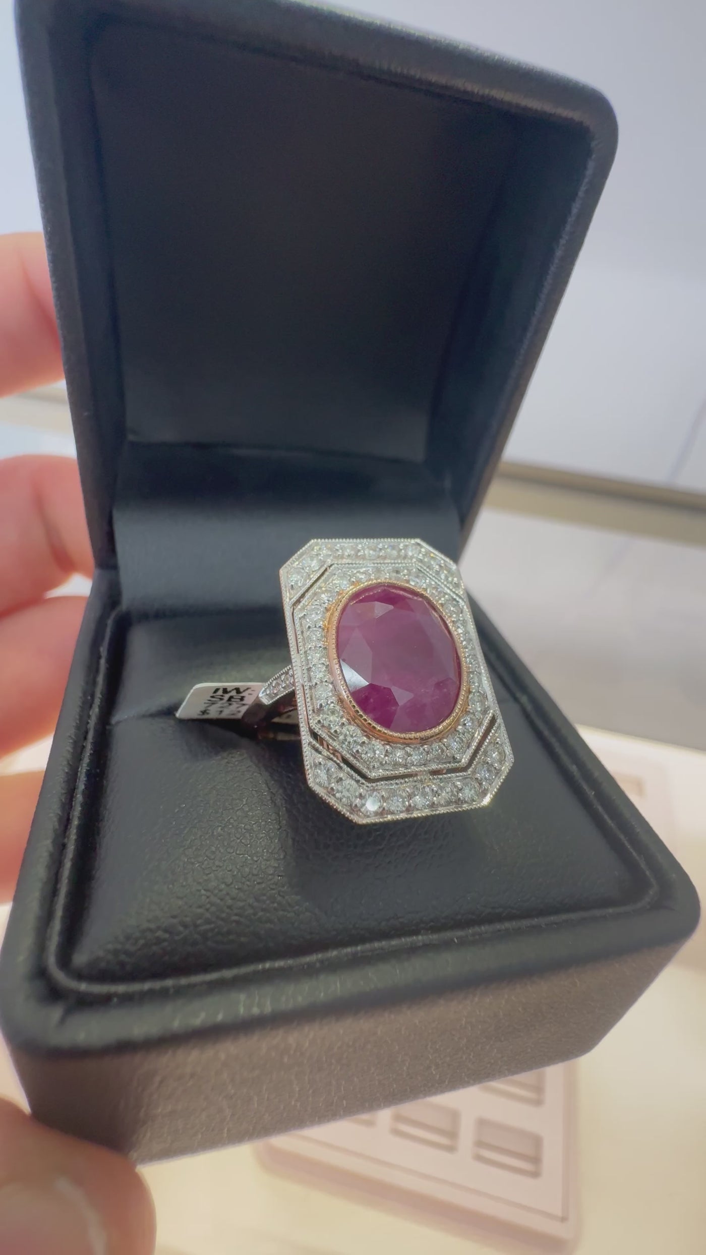 ROSE GOLD RUBY AND DIAMOND RING