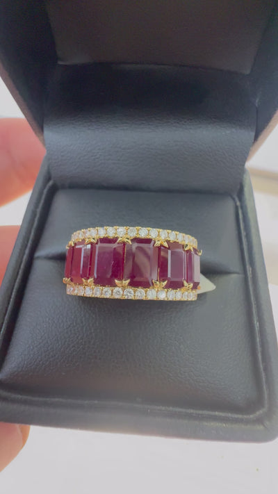 RUBY AND DIAMOND RING