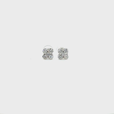 4 Leaf Diamond Earrings