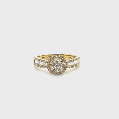 “Amelia” 18KT YELLOW GOLD DIAMOND RING