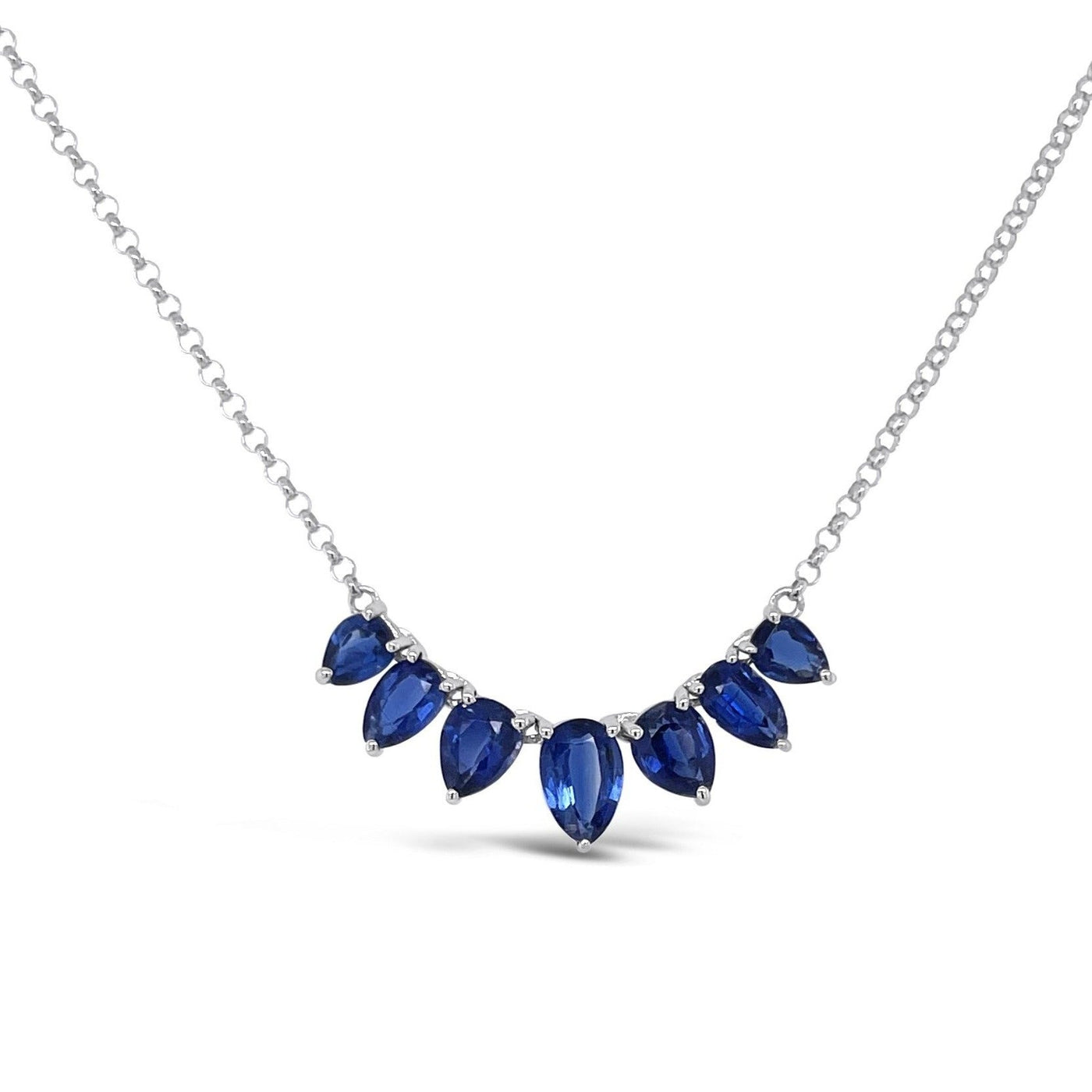 18CT WHITE GOLD KYANITE NECKLACE