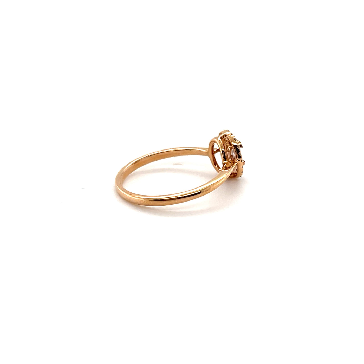 18CT ROSE GOLD DIAMOND RING