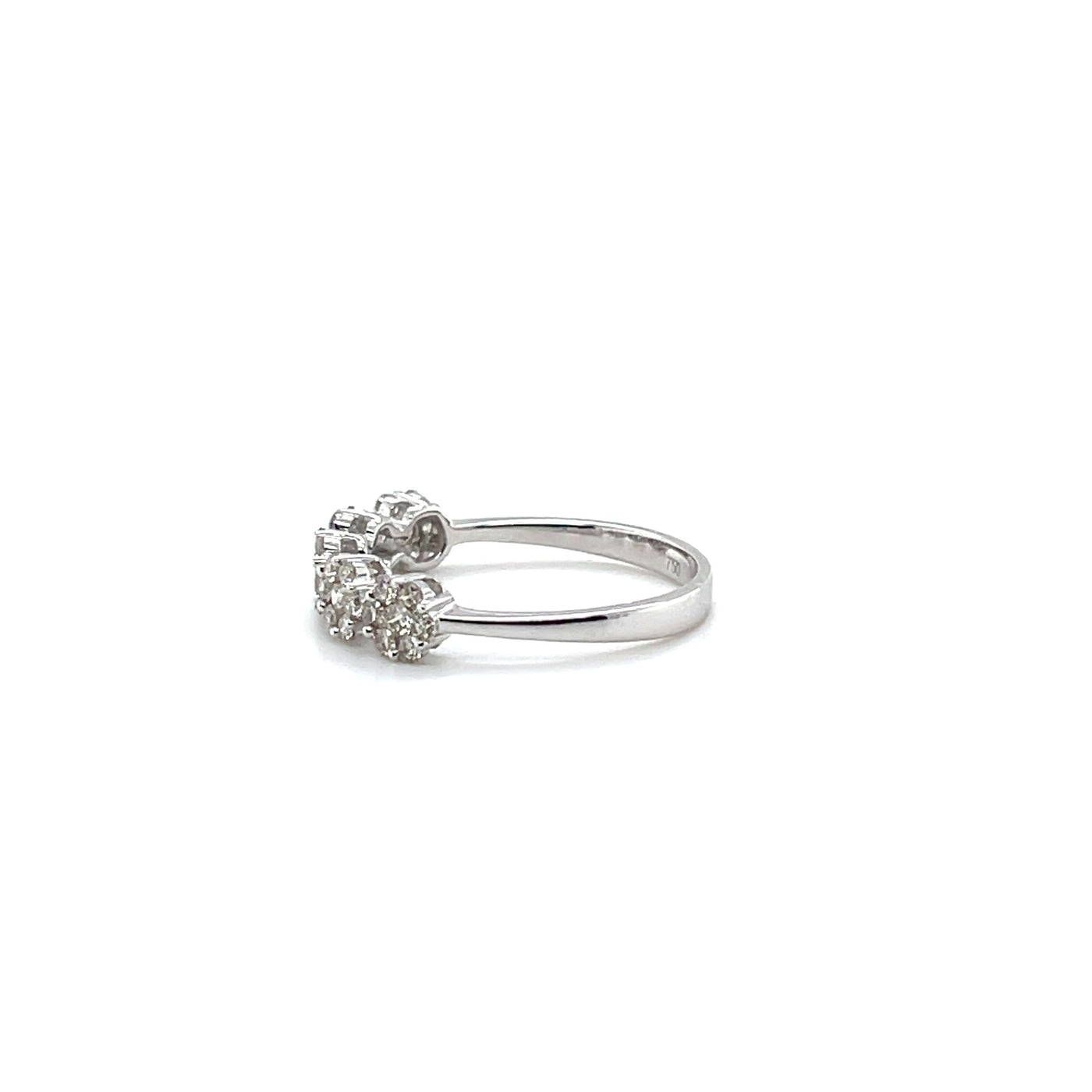 'MIA' 18CT WHITE GOLD DIAMOND CLUSTER RING