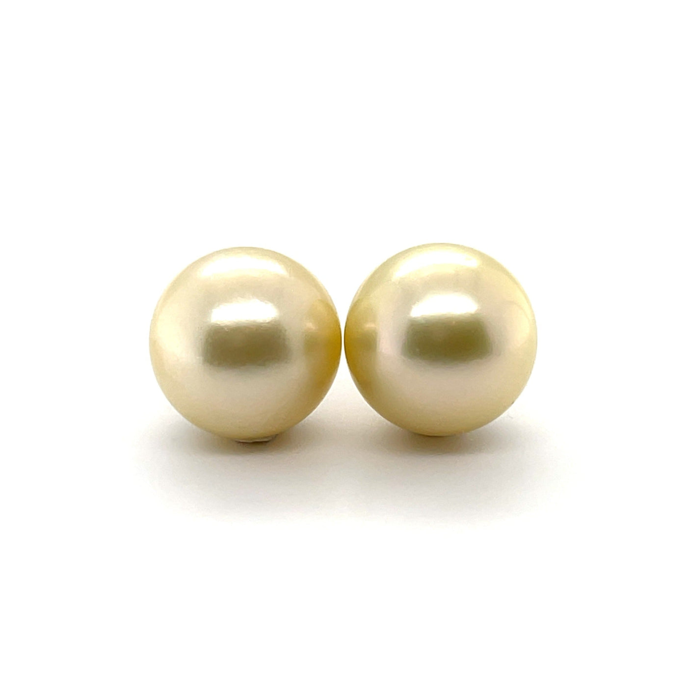 18CT YELLOW GOLD PEARL STUD EARRINGS