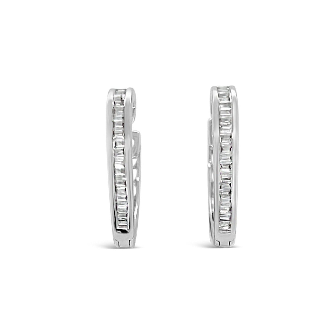 18CT WHITE GOLD DIAMOND EARRINGS