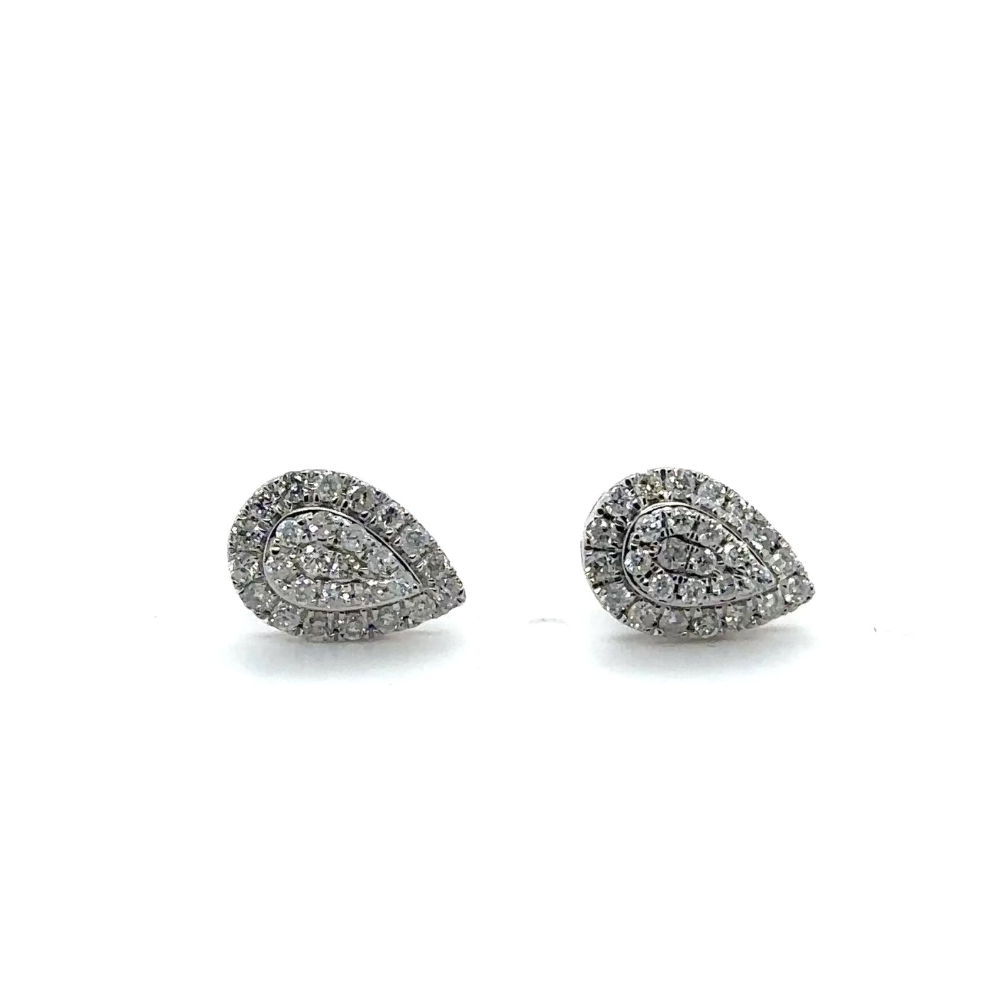 Tear Drop Diamond Earrings