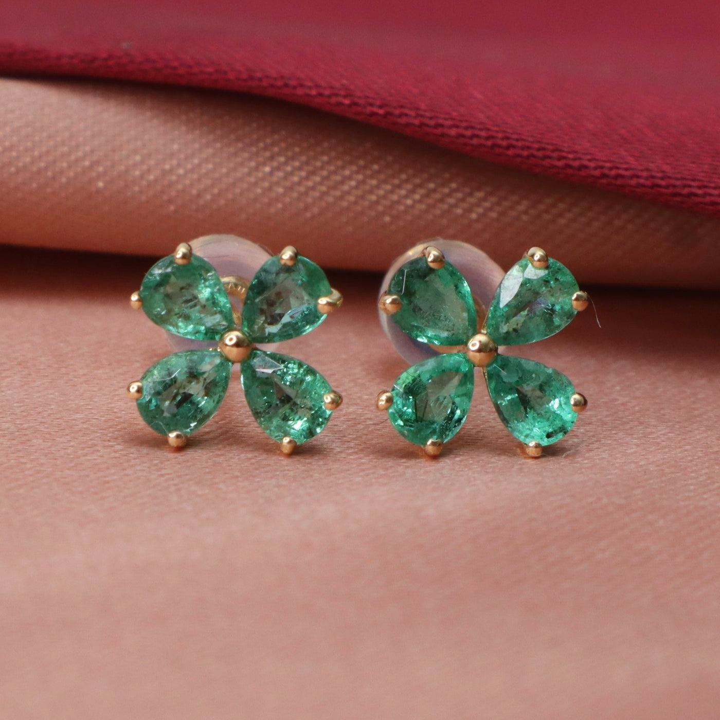 Emerald Stud Earrings