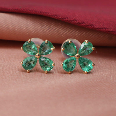 Emerald Stud Earrings